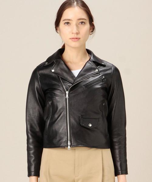 BEAUTY&YOUTH UNITED ARROWS(ビューティーアンドユースユナイテッドアローズ)の「BYBC ラムナッパレザーライダース ◆(ライダースジャケット・レディース・ブラック・SMALL/MEDIUM)」の13枚目の写真