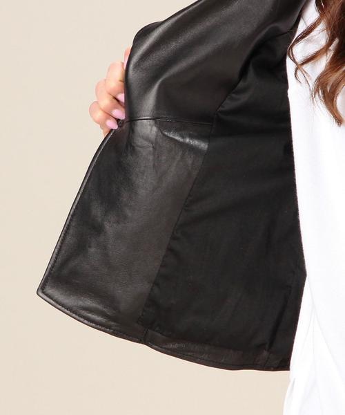 BEAUTY&YOUTH UNITED ARROWS(ビューティーアンドユースユナイテッドアローズ)の「BYBC ラムナッパレザーライダース ◆(ライダースジャケット・レディース・ブラック・SMALL/MEDIUM)」の10枚目の写真