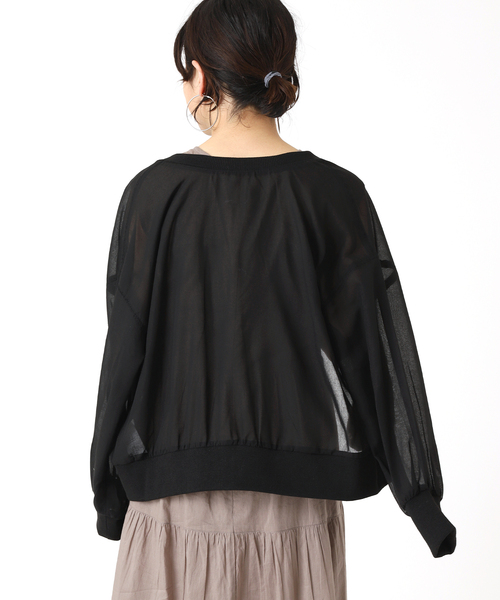 B.C STOCK(ベーセーストック)の「2wayリングドットシアーブルゾン(ブルゾン・レディース・ブラック/ベージュ/イエロー・FREE)」の18枚目の写真