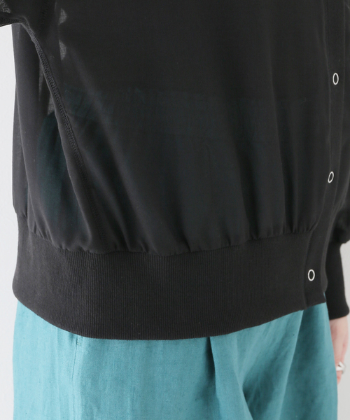 B.C STOCK(ベーセーストック)の「2wayリングドットシアーブルゾン(ブルゾン・レディース・ブラック/ベージュ/イエロー・FREE)」の4枚目の写真