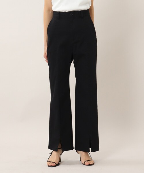 UNTITLED（アンタイトル）の「◆パワーストレッチツイル スリットパンツ（その他パンツ・レディース・ブラック/ベージュ・02/03/00/01/04/46/44/48/42）」の4枚目の写真