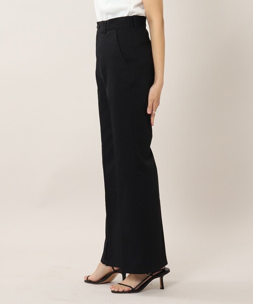 UNTITLED（アンタイトル）の「◆パワーストレッチツイル スリットパンツ（その他パンツ・レディース・ブラック/ベージュ・02/03/00/01/04/46/44/48/42）」の5枚目の写真