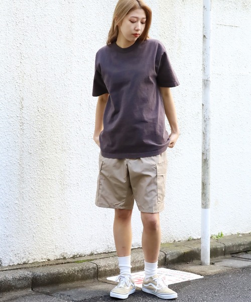 LOS ANGELES APPAREL（ロサンゼルスアパレル）の「Los Angeles Apparel/ロサンゼルスアパレル Short Sleeve Binding Garment Dye T-Shirt 半袖Tシャツ（Tシャツ/カットソー・メンズ・チャコール/バイオレット/ピンク/オリーブ/イエロー・2XL/L/S/M/XL）」の9枚目の写真