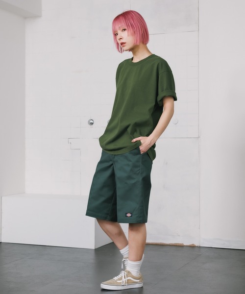 LOS ANGELES APPAREL（ロサンゼルスアパレル）の「Los Angeles Apparel/ロサンゼルスアパレル Short Sleeve Binding Garment Dye T-Shirt 半袖Tシャツ（Tシャツ/カットソー・メンズ・チャコール/バイオレット/ピンク/オリーブ/イエロー・2XL/L/S/M/XL）」の16枚目の写真
