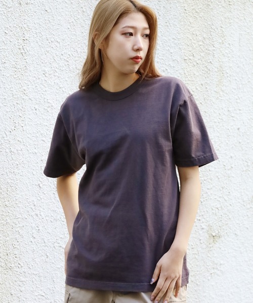 LOS ANGELES APPAREL（ロサンゼルスアパレル）の「Los Angeles Apparel/ロサンゼルスアパレル Short Sleeve Binding Garment Dye T-Shirt 半袖Tシャツ（Tシャツ/カットソー・メンズ・チャコール/バイオレット/ピンク/オリーブ/イエロー・2XL/L/S/M/XL）」の19枚目の写真