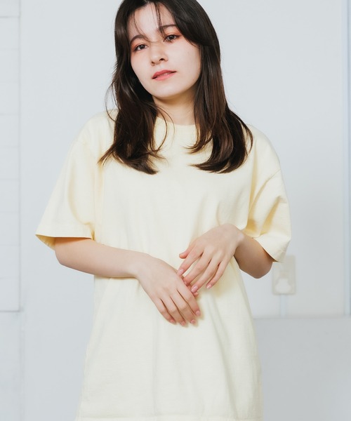 LOS ANGELES APPAREL（ロサンゼルスアパレル）の「Los Angeles Apparel/ロサンゼルスアパレル Short Sleeve Binding Garment Dye T-Shirt 半袖Tシャツ（Tシャツ/カットソー・メンズ・チャコール/バイオレット/ピンク/オリーブ/イエロー・2XL/L/S/M/XL）」の21枚目の写真