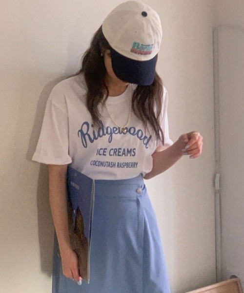 MANGROVE(マングローブ)の「フロントロゴTシャツ(Tシャツ/カットソー・レディース・ホワイト/ピンク・FREE)」の8枚目の写真