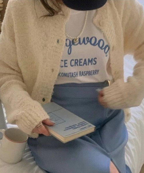 MANGROVE(マングローブ)の「フロントロゴTシャツ(Tシャツ/カットソー・レディース・ホワイト/ピンク・FREE)」の3枚目の写真