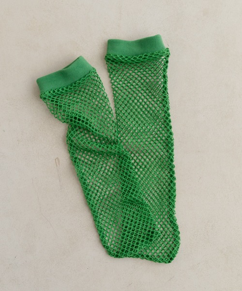 Kastane(カスタネ)の「メッシュソックス(ソックス/靴下・レディース・グリーン/アイボリー・FREE)」の2枚目の写真