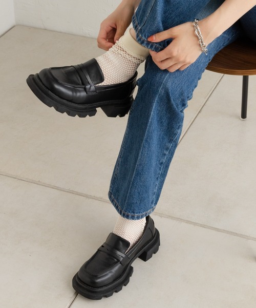 Kastane(カスタネ)の「メッシュソックス(ソックス/靴下・レディース・グリーン/アイボリー・FREE)」の6枚目の写真