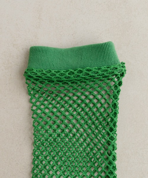 Kastane(カスタネ)の「メッシュソックス(ソックス/靴下・レディース・グリーン/アイボリー・FREE)」の7枚目の写真