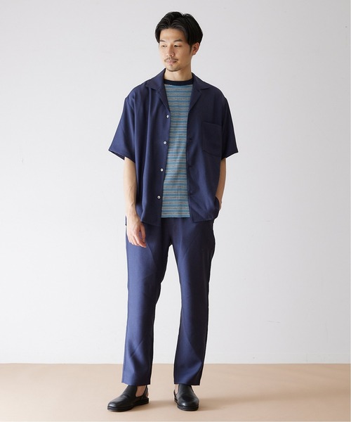 【24時間以内/匿名配送】TFW49 コンビネーションオープンカラーシャツ L TFW49 - CONBINATION OPEN COLLAR SHIRT | ポロシャツ | ライトグレー