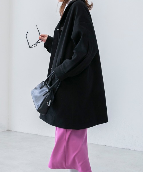 BONLECILL（ボンルシール）の「2way メルトン Aラインショートフレア