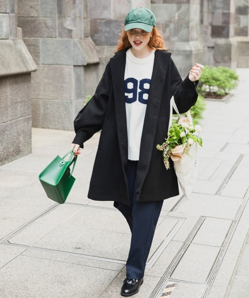 BONLECILL（ボンルシール）の「2way メルトン Aラインショートフレア