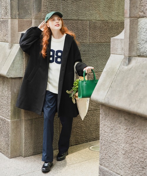 BONLECILL（ボンルシール）の「2way メルトン Aラインショートフレア