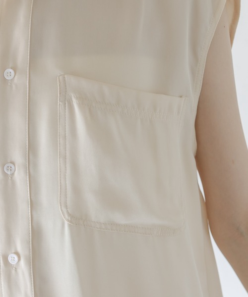 mystic(ミスティック)の「セットUPノースリシャツ(シャツ/ブラウス・レディース・ネイビー/アイボリー・FREE)」の18枚目の写真