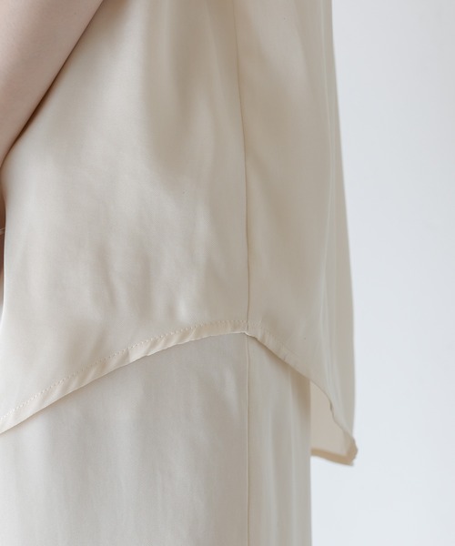 mystic(ミスティック)の「セットUPノースリシャツ(シャツ/ブラウス・レディース・ネイビー/アイボリー・FREE)」の19枚目の写真