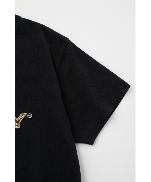 MOUSSY（マウジー）の「PATCH WORK LOGO Tシャツ（Tシャツ/カットソー