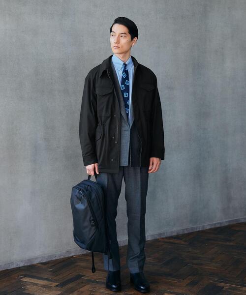green label relaxing(グリーンレーベルリラクシング)の「TW フィールド コート ジャケット -ストレッチ・防シワ・保温性裏生地-(その他アウター・メンズ・ブラック/ネイビー・S/M/L)」の5枚目の写真