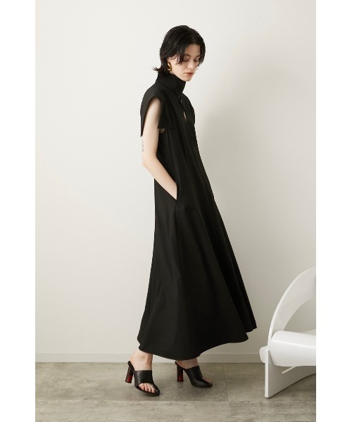 セール】【LA PEAU DE GEM】スタンドネックマーメイドワンピース