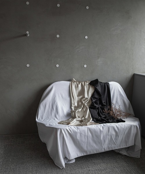 Ezick（エジック）の「Gloss I サテンロングスカート（スカート・レディース・ブラック/アイボリー/ゴールド/オフホワイト/パープル/ダークグレー・FREE）」の20枚目の写真