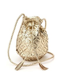 Jines | ゴート手編み筒形ショルダーバッグ(ショルダーバッグ)