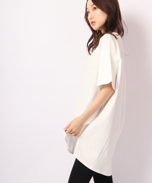 nappalm(ナップパーム)の「BNS original 布帛×天竺切替ヘンリーネックTシャツ(Tシャツ/カットソー・レディース・ホワイト/ネイビー/キナリ/グレー/ブラウン/ブラック・FREE)」の15枚目の写真