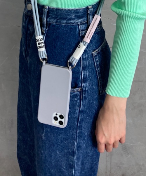 NeedNetwork 岡山デニム iPhone12 ショルダーストラップ 人気商品岡山デニム iPhone12 用 ケース iPhone12 [ニード