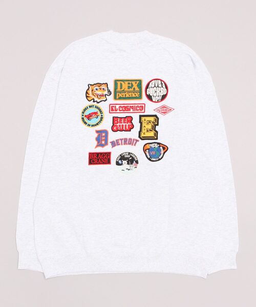 刺繍スウェット トレーナー ワッペン セール】【ZOZOTOWN限定】ムラサキスポーツ別注 オーバーサイズ