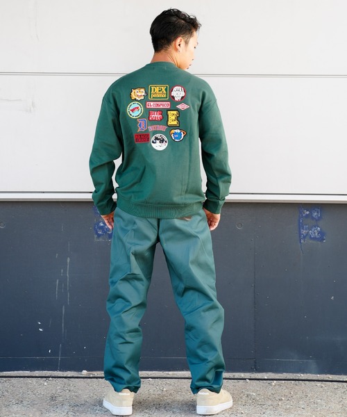 ムラサキスポーツ(ムラサキスポーツ)の「【ZOZOTOWN限定】ムラサキスポーツ別注 オーバーサイズ バック刺繍スウェット/ランダムワッペン アメカジ風 クルーネックトレーナー 224AN1TR083MU(スウェット・メンズ・ブラック/グリーン/グレー・M/L)」の17枚目の写真