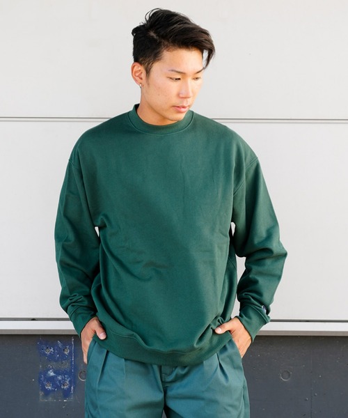 ムラサキスポーツ(ムラサキスポーツ)の「【ZOZOTOWN限定】ムラサキスポーツ別注 オーバーサイズ バック刺繍スウェット/ランダムワッペン アメカジ風 クルーネックトレーナー 224AN1TR083MU(スウェット・メンズ・ブラック/グリーン/グレー・M/L)」の11枚目の写真