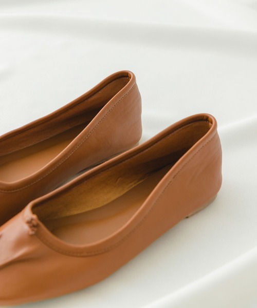RODE SKO（ロデスコ）の「ギャザーフラットシューズ（バレエシューズ・レディース・ブラック/ブラウン/アイボリー・38/36/37）」の15枚目の写真