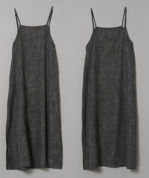 JEANASIS(ジーナシス)の「スリット2WAYキャミワンピース/164369(ワンピース・レディース・ブラック/グレー系その他・FREE)」の17枚目の写真