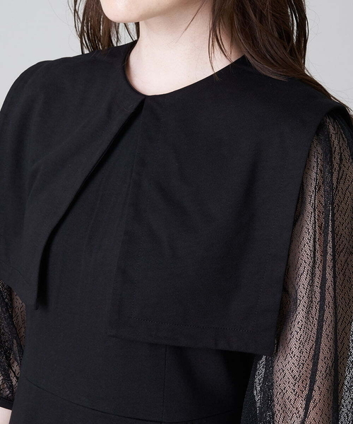 A de a.v.v（アードアー・ヴェ・ヴェ）の「シアースリーブマーメイドワンピ―ス（ドレス・レディース・ブラック・SMALL/MEDIUM/LARGE）」の21枚目の写真