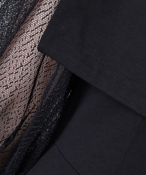 A de a.v.v（アードアー・ヴェ・ヴェ）の「シアースリーブマーメイドワンピ―ス（ドレス・レディース・ブラック・SMALL/MEDIUM/LARGE）」の5枚目の写真