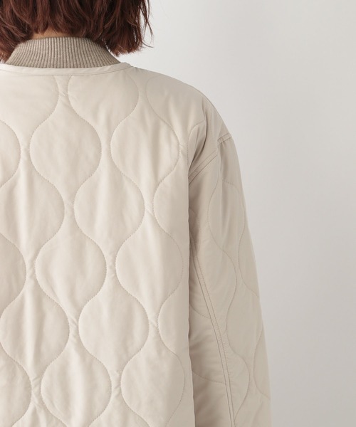 GLOBAL WORK(グローバルワーク)の「撥水キルティングブルゾン/268785(ブルゾン・レディース・ブラック/カーキ/アイボリー/モカ・MEDIUM/LARGE)」の21枚目の写真