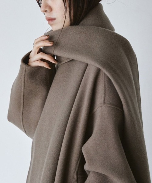 TODAYFUL Stole Wool Coat ストールウールコート/12220005