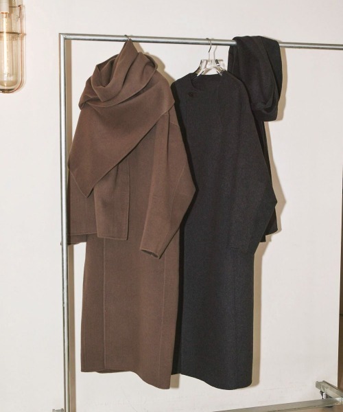TODAYFUL（トゥデイフル）の「TODAYFUL　Stole Wool Coat ストールウールコート/12220005（その他アウター・レディース・モカ/チャコールグレー・36/38）」の15枚目の写真
