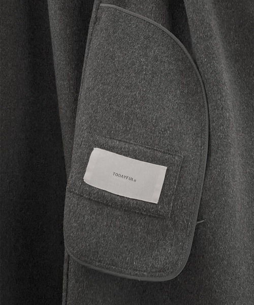 TODAYFUL（トゥデイフル）の「TODAYFUL　Stole Wool Coat ストールウールコート/12220005（その他アウター・レディース・モカ/チャコールグレー・36/38）」の20枚目の写真