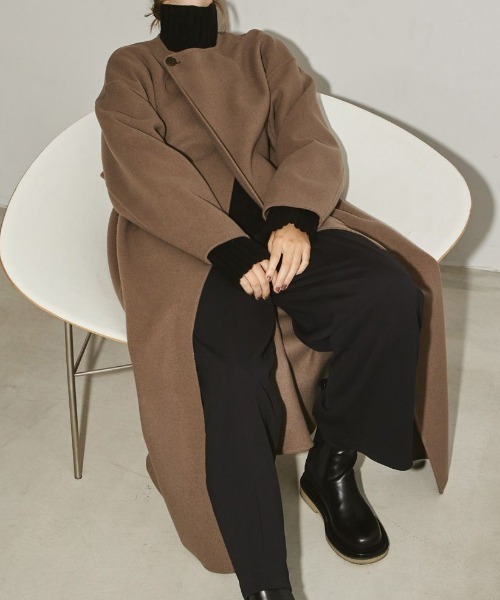 TODAYFUL Stole Wool Coat ストールウールコート/12220005