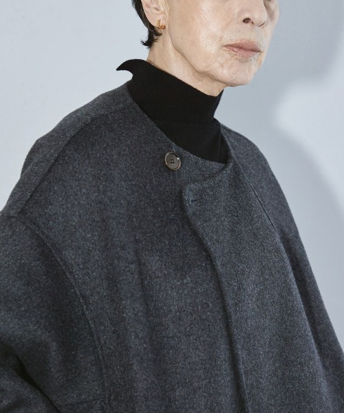 TODAYFUL（トゥデイフル）の「TODAYFUL　Stole Wool Coat ストールウールコート/12220005（その他アウター・レディース・モカ/チャコールグレー・36/38）」の14枚目の写真