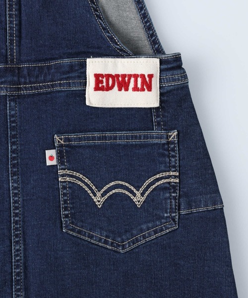EDWIN（エドウィン）の「【EDWIN】オーバーオールスカート（サロペット/オーバーオール・キッズ・ダークインディゴブルー・120/140/130）」の8枚目の写真