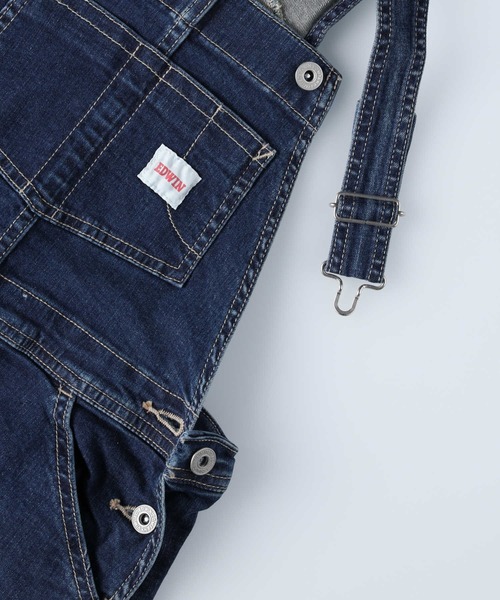 EDWIN（エドウィン）の「【EDWIN】オーバーオールスカート（サロペット/オーバーオール・キッズ・ダークインディゴブルー・120/140/130）」の11枚目の写真