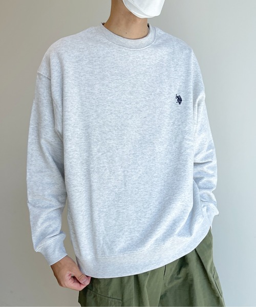 U.S. POLO ASSN.(ユーエスポロアッスン)の「1ポイント刺繍クルーネックビッグシルエットスウェット(スウェット・メンズ・ブラック/グリーン/グレー/ベージュ/アイボリー・MEDIUM/LARGE/X-LARGE)」の14枚目の写真