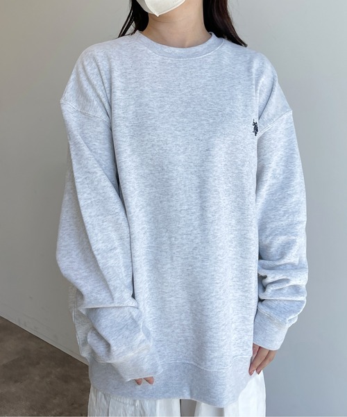 U.S. POLO ASSN.(ユーエスポロアッスン)の「1ポイント刺繍クルーネックビッグシルエットスウェット(スウェット・メンズ・ブラック/グリーン/グレー/ベージュ/アイボリー・MEDIUM/LARGE/X-LARGE)」の20枚目の写真