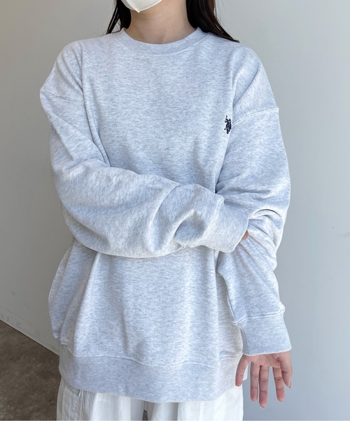 U.S. POLO ASSN.(ユーエスポロアッスン)の「1ポイント刺繍クルーネックビッグシルエットスウェット(スウェット・メンズ・ブラック/グリーン/グレー/ベージュ/アイボリー・MEDIUM/LARGE/X-LARGE)」の21枚目の写真