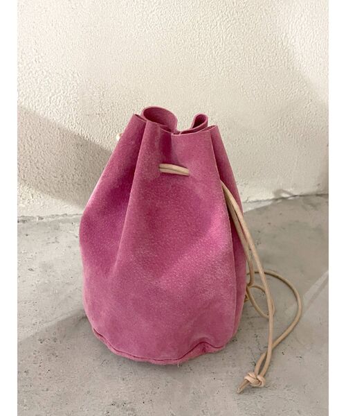 Ungrid（アングリッド）の「リアルスウェード巾着BAG（ハンドバッグ）」 WEAR