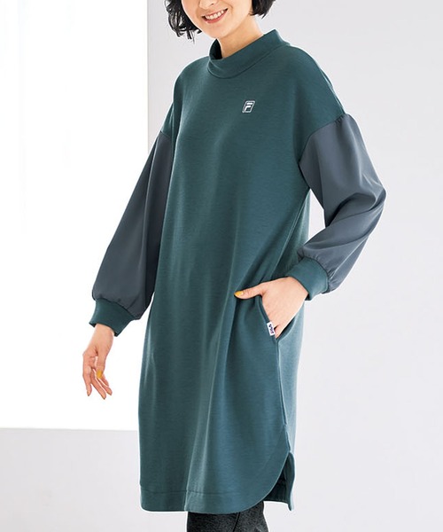 ｆｉｌａ 袖切替デザイン裏ファーワンピース ワンピース Fila フィラ のファッション通販 Zozotown