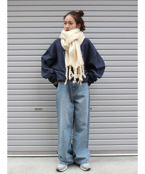 Ungrid（アングリッド）の「カラー起毛マフラー（マフラー・レディース・グレー/グリーン/アイボリー・FREE）」の6枚目の写真