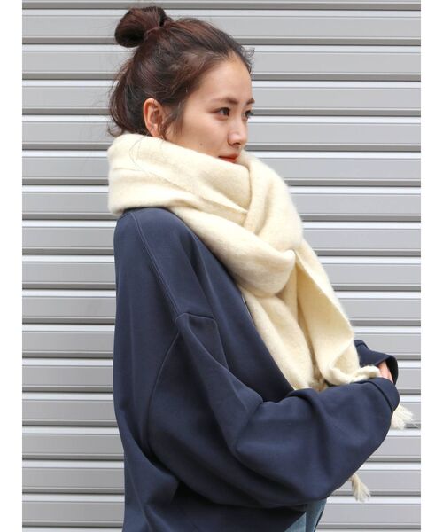 Ungrid（アングリッド）の「カラー起毛マフラー（マフラー・レディース・グレー/グリーン/アイボリー・FREE）」の10枚目の写真